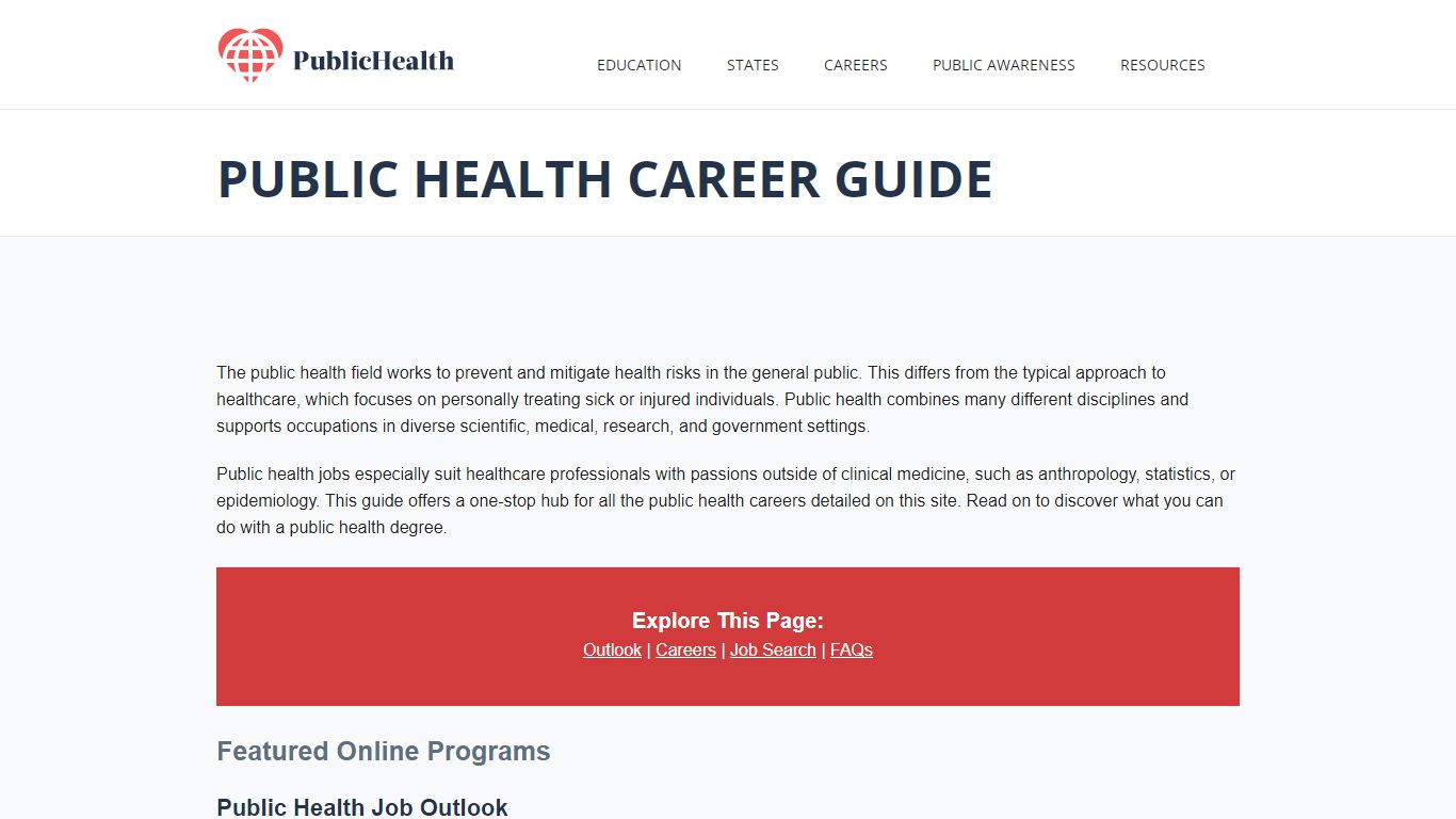 Public Health Careers - Explore Your Options | PublicHealth.org