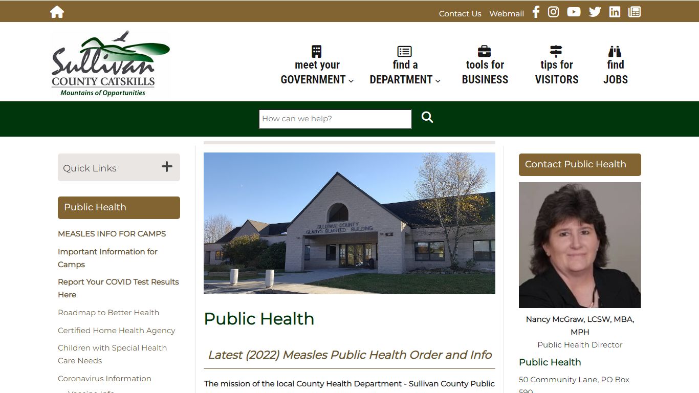 Public Health | Sullivan County NY